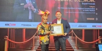 Bupati Puncak Elvis Tabuni Kembali Raih IPSEA 2026, Dua Tahun Berturut-Turut Diakui atas Transformasi Daerah