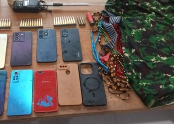 Foto Humas Satgas ODC,
Keterangan foto : Barang Bukti Yang Diamankan Tim Gabungan Di Yahukimo, Papua Pegunungan, (17/7).