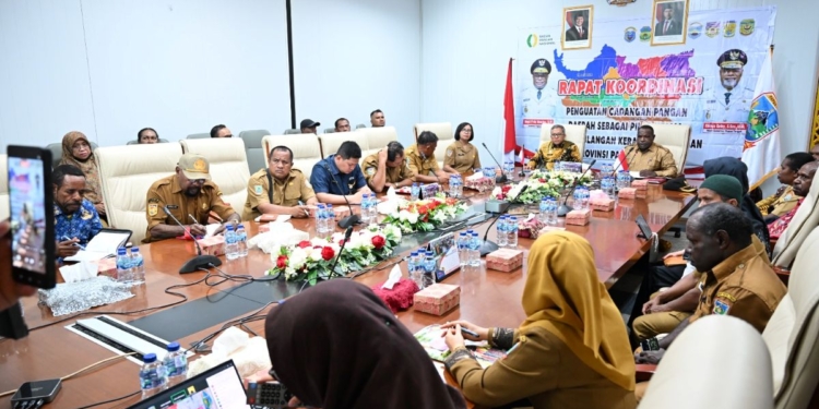 Pemprov Papua Tengah Perkuat Cadangan Pangan, Kabupaten Diminta Siapkan Anggaran dan Data Akurat