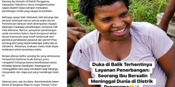 Viral Ibu Bersalin Meninggal di Yahukimo Diduga Terkendala Evakuasi Medis