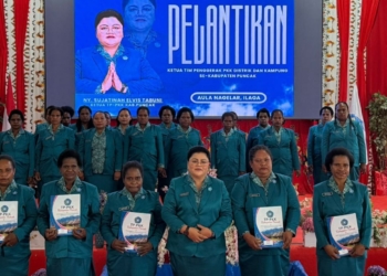 231 Ketua TP-PKK Resmi Di lantik, Bupati Elvis Tabuni Pesan, Jangan Hanya Seremonial, Harus Turun ke Masyarakat