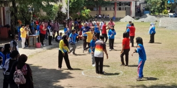 Lomba Batu 10 dan Tali Masuk Meriahkan HUT ke-81 RI di SMKN 3 Jayapura