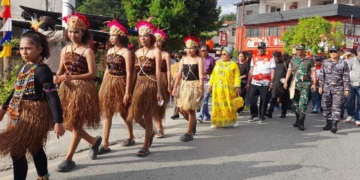 Carnaval Budaya Warnai Semarak HUT ke-81 RI di Kota Jayapura