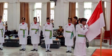 38 Anggota Paskibraka Kabupaten Puncak 2026 Dikukuhkan, Ini Pesan Bupati Elvis Tabuni