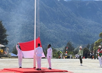HUT RI ke-81 di Kabupaten Puncak Berlangsung Khidmat, 206 Kepala Kampung Hadir di Ilaga