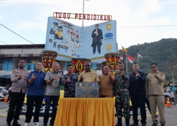 Tugu Pendidikan Abepura Diresmikan, Wali Kota Jayapura Minta Area Dijaga dari Aksi Demo