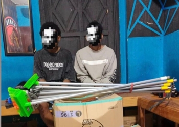 Dua Pemuda Diamankan Polisi Usai Diduga Bobol Toko di Pasar Inpres Dok IX