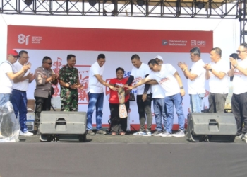 Semarak Merah Putih BRI Hadirkan Kegembiraan dan Dorong UMKM Kampung Doyo Baru Naik Kelas