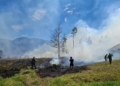 Kebakaran Lahan Nyaris Bakar SMAN 1 Ilaga, Kodim Puncak Gerak Cepat Berhasil Padamkan Api