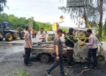 Lakalantas di Ringroad Jayapura, Dua Orang Meninggal Dunia Usai Mobil Terbakar