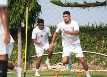 Foto Publikasi Tim Persipura. Keterangan Foto : Ricardo Lima saat mengikuti sesi latihan bersama Persipura Jayapura sebagai persiapan menghadapi Liga 2 musim 2026/2027.