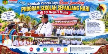 Pemprov Resmi Luncurkan Sekolah Sepanjang Hari di Puncak Jaya, Siswa Belajar hingga Sore
