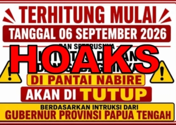 Jangan Tertipu! Klaim Pantai Nabire Ditutup Atas Instruksi Gubernur Papua Tengah Itu Hoaks