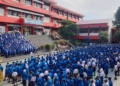 Anggota Densus 88 Mabes Polri Jadi Pembina Upacara di SMP 1 Jayapura, Ini Pesannya