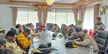 Tiba Di Ilaga, Bupati Elvis Tabuni Gelar Rapat Matangkan Kunjungan Gubernur Papua Tengah Ke Puncak