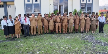 Pimpin Apel, Sekda Yalimo Tekankan Disiplin ASN, Rumah Dinas Akan Ditertibkan