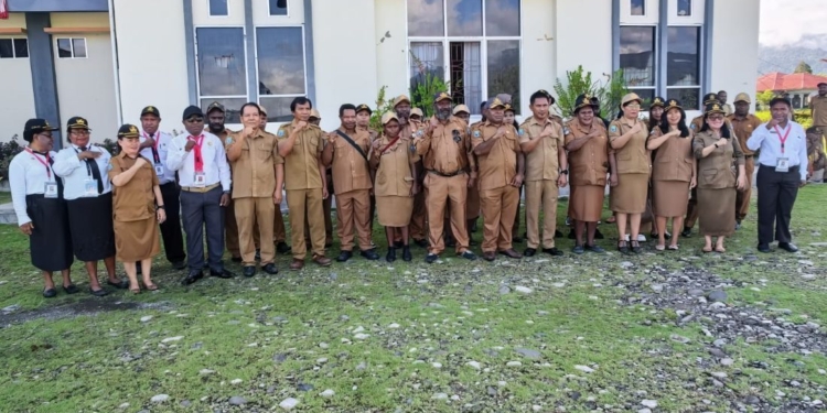 Pimpin Apel, Sekda Yalimo Tekankan Disiplin ASN, Rumah Dinas Akan Ditertibkan