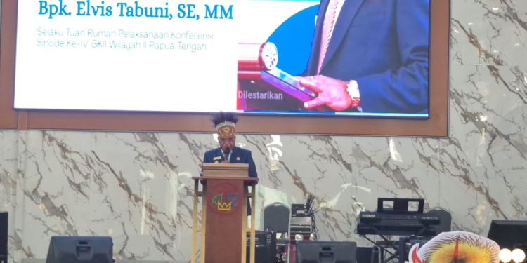 Bupati Elvis Tabuni Ungkap Alasan Konferensi Sinode IV GKII Papua Tengah Digelar di Timika