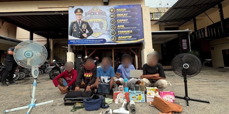 Resmob Numbay Tangkap Lima Terduga Pelaku Pencurian di Dok IX