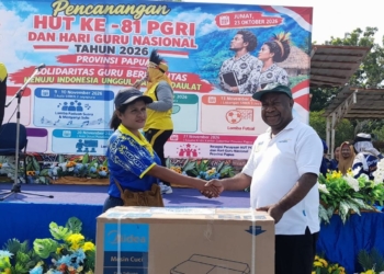 Pencanangang HUT PGRI, Kadisdik Papua: Guru Sejahtera, Pendidikan Maju