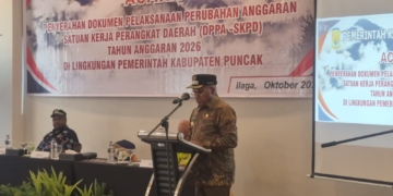 Bupati Elvis Tabuni Minta OPD Puncak Susun APBD 2027 Berbasis Kebutuhan Rakyat